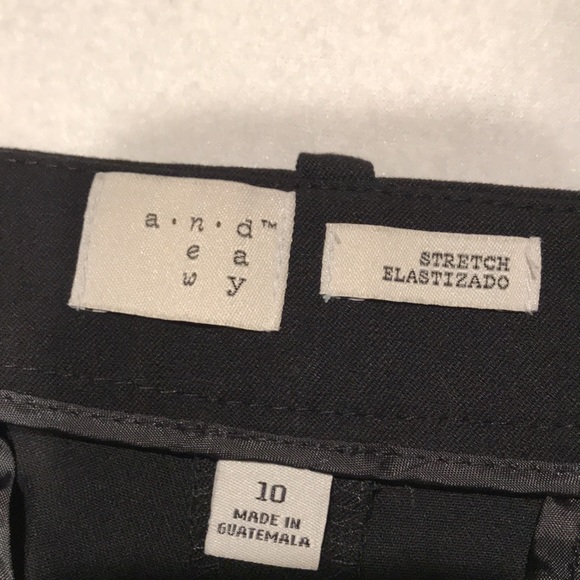 a.n.d. eawy stretch elastizado pants black size 10 - Picture 5 of 7
